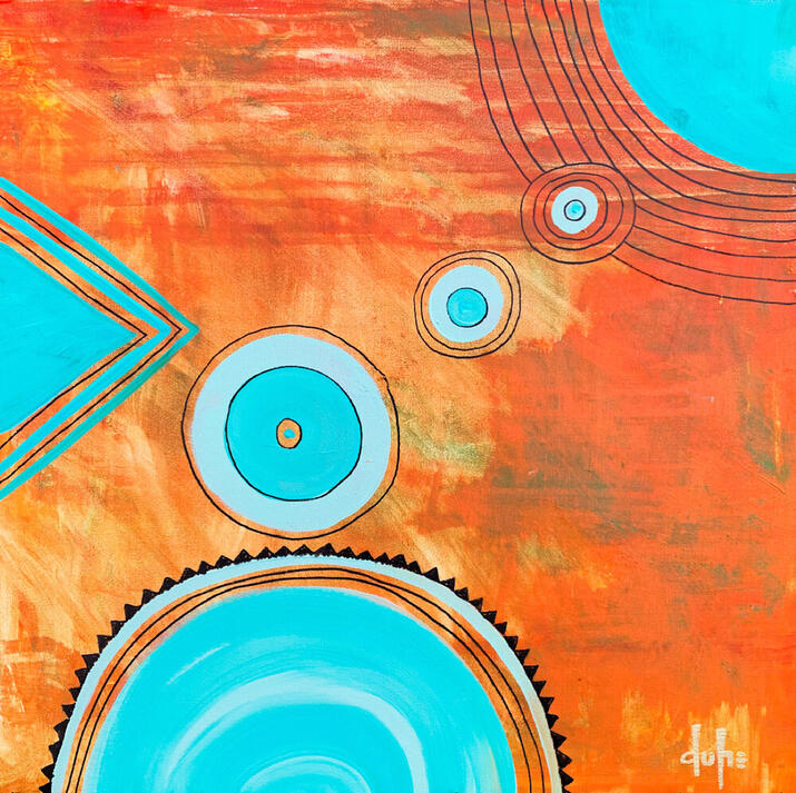 untitled - 24" x 24" - Acrylic on Gallery Wrapped Canvas